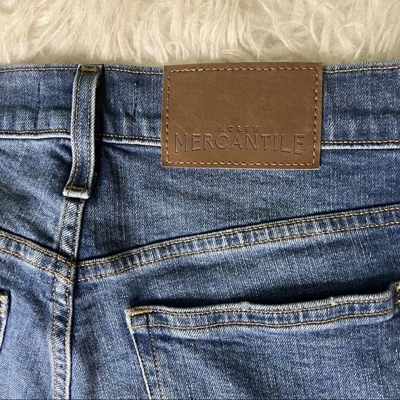 J. Crew Mercantile blue jeans distressed style casual size 25 - Picture 5 of 11